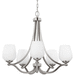 Generation Lighting GLF29605SN Satin Nickel Mid Sized Chandelier