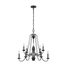 Generation Lighting GLF3206EN10AF Antique Forged Iron Mini Chandelier