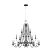 Generation Lighting GLF3207EN18AF Antique Forged Iron Mid Sized Chandelier