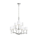 Generation Lighting GLF3313EN9PN Polished Nickel Mid Sized Chandelier