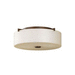 Generation Lighting GLFM313EN3CB Corinthian Bronze Flush Mount Ceiling Light