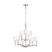 Generation Lighting GLF33139PN Polished Nickel Mid Sized Chandelier