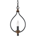 Generation Lighting GLP1341DWZWO Dark Weathered Zinc / Weathered Oak Entrance / Foyer Pendant