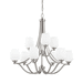 Generation Lighting GLF29616+3SN Satin Nickel Mid Sized Chandelier