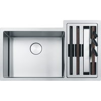  Culinary Center Stainless Steel Undermount - Double Bowl Kitchen Sink - Stainless Steel