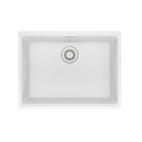  Maris White/Color Undermount - Single Bowl Kitchen Sink - Polar White
