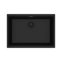  Maris White/Color Undermount - Single Bowl Kitchen Sink - Onyx