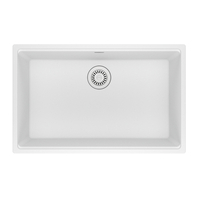  Maris White/Color Undermount - Single Bowl Kitchen Sink - Polar White