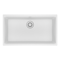  Maris White/Color Undermount - Single Bowl Kitchen Sink - Polar White