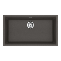  Maris White/Color Undermount - Single Bowl Kitchen Sink - Slate Grey