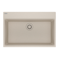  Maris White/Color Single Bowl Kitchen Sink - Champagne