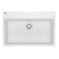  Maris White/Color Single Bowl Kitchen Sink - Polar White