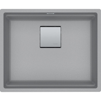  Peak White/Color Undermount - Single Bowl Kitchen Sink - Shadow Grey