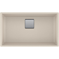  Peak White/Color Undermount - Single Bowl Kitchen Sink - Champagne