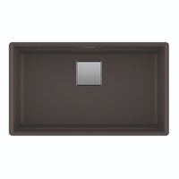  Peak White/Color Undermount - Single Bowl Kitchen Sink - Slate Grey