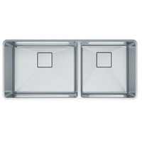  Pescara Stainless Steel Double Bowl Kitchen Sink - Stainless Steel