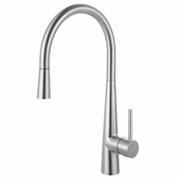  Steel Single Handle Kitchen Faucet - Stainless Steel