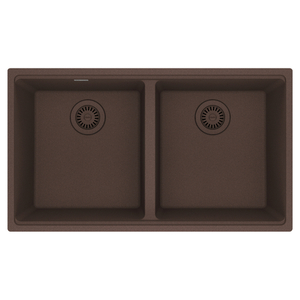 FMAG1201515MOC Maris White/Color Undermount - Double Bowl Kitchen Sink - Mocha FMAG1201515MOC Maris White/Color Undermount - Double Bowl Kitchen Sink - Mocha