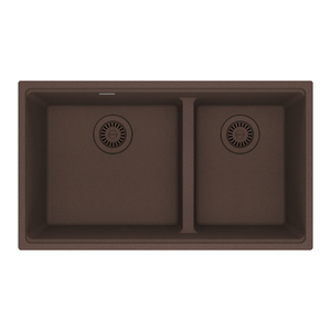 FMAG1601611LDMOC Maris White/Color Undermount - Double Bowl Kitchen Sink - Mocha FMAG1601611LDMOC Maris White/Color Undermount - Double Bowl Kitchen Sink - Mocha