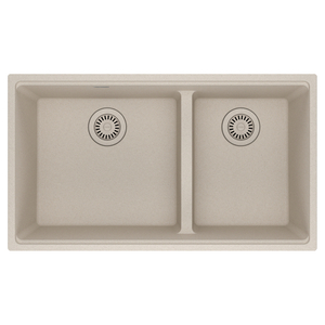 FMAG1601812LDCHA Maris White/Color Undermount - Double Bowl Kitchen Sink - Champagne