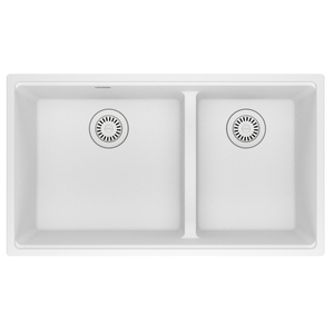 FMAG1601812LDPWT Maris White/Color Undermount - Double Bowl Kitchen Sink - Polar White FMAG1601812LDPWT Maris White/Color Undermount - Double Bowl Kitchen Sink - Polar White