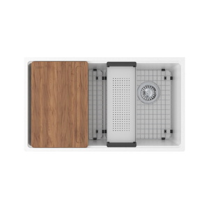 FMAG11031OWPWTWKC Maris White/Color Undermount - Single Bowl Kitchen Sink - Polar White FMAG11031OWPWTWKC Maris White/Color Undermount - Single Bowl Kitchen Sink - Polar White