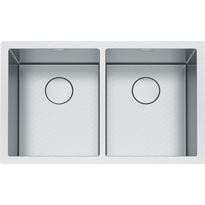 FPS2X1201414 Professional 2 Stainless Steel Undermount - Double Bowl Kitchen Sink - Stainless Steel