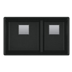 FPKG160LDMBK Peak White/Color Undermount - Double Bowl Kitchen Sink - Matte Black FPKG160LDMBK Peak White/Color Undermount - Double Bowl Kitchen Sink - Matte Black