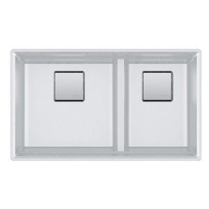 FPKG160LDPWT Peak White/Color Undermount - Double Bowl Kitchen Sink - Polar White FPKG160LDPWT Peak White/Color Undermount - Double Bowl Kitchen Sink - Polar White