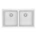Franke FMAG1201414PWT Polar White Undermount Double Bowl Kitchen Sink
