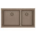Franke FMAG1601812LDOYS Oyster Undermount Double Bowl Kitchen Sink