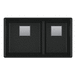 Franke FPKG160LDMBK Matte Black Undermount Double Bowl Kitchen Sink