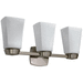 Gatco G1697 Satin Nickel 3 Bulb Bathroom Light