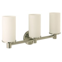  Latitude 2 3 Bulb Bathroom Lighting - Satin Nickel