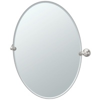  Tiara Oval Mirror - Satin Nickel