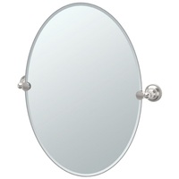 Tiara Oval Mirror - Satin Nickel