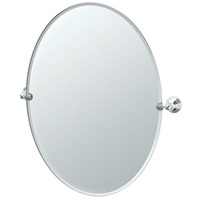  Charlotte Oval Mirror - Chrome