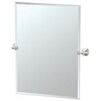  Charlotte Square / Rectangular Mirror - Satin Nickel