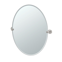  Marina Oval Mirror - Satin Nickel