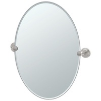  Marina Oval Mirror - Satin Nickel