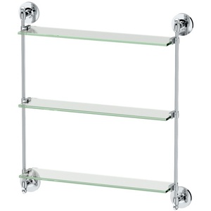 G1394 3 - Tier Vanity Shelf Bathroom Accessory - Chrome