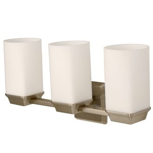 G1677 Philadelphia 3 Bulb Bathroom Lighting - Satin Nickel G1677 Philadelphia 3 Bulb Bathroom Lighting - Satin Nickel