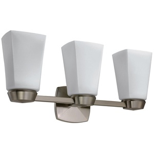 G1697 Jewel 3 Bulb Bathroom Lighting - Satin Nickel G1697 Jewel 3 Bulb Bathroom Lighting - Satin Nickel