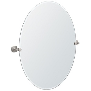 G4159LG Jewel Oval Mirror - Satin Nickel