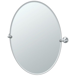 G4329LG Tiara Oval Mirror - Chrome