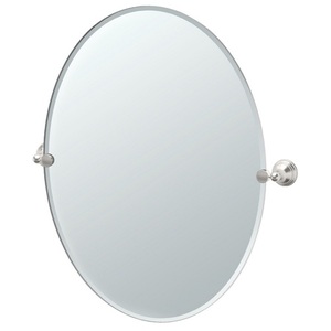 G4369LG Charlotte Oval Mirror - Satin Nickel G4369LG Charlotte Oval Mirror - Satin Nickel