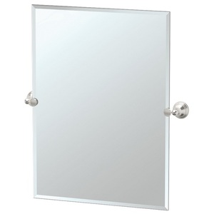 G4369S Charlotte Square / Rectangular Mirror - Satin Nickel