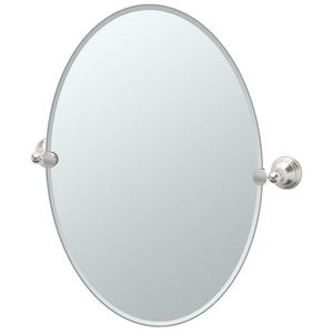 GAT4369 Charlotte Oval Mirror - Satin Nickel