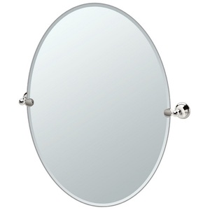 G4589LG Laurel Avenue Oval Mirror - Polished Nickel