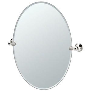 GAT4589 Laurel Avenue Oval Mirror - Polished Nickel